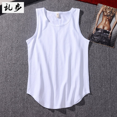 高街宽松背心中长款叠穿打底衫