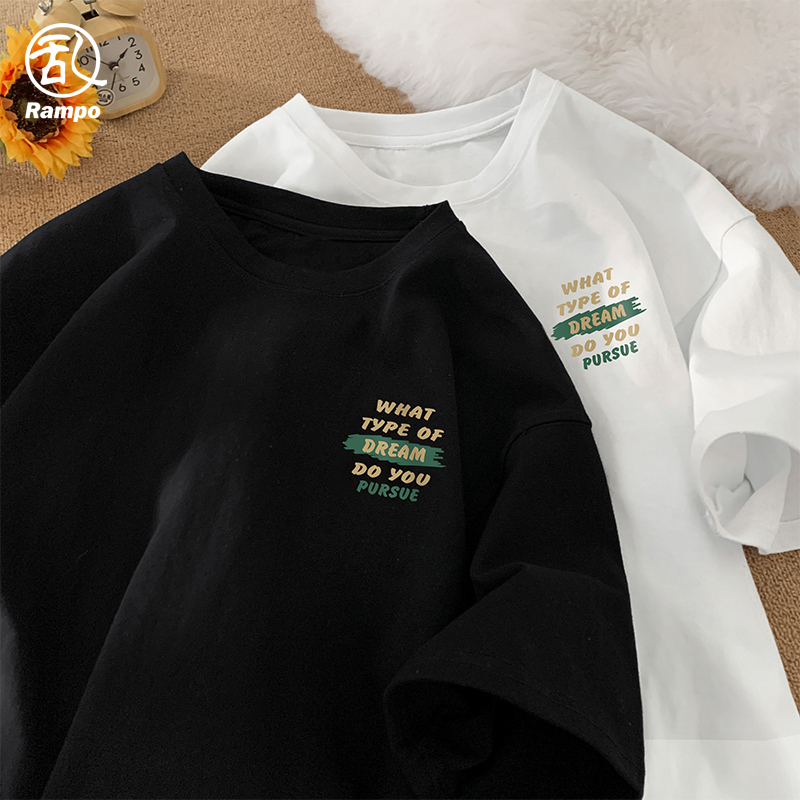 260G纯棉短袖t恤男款半截袖上衣