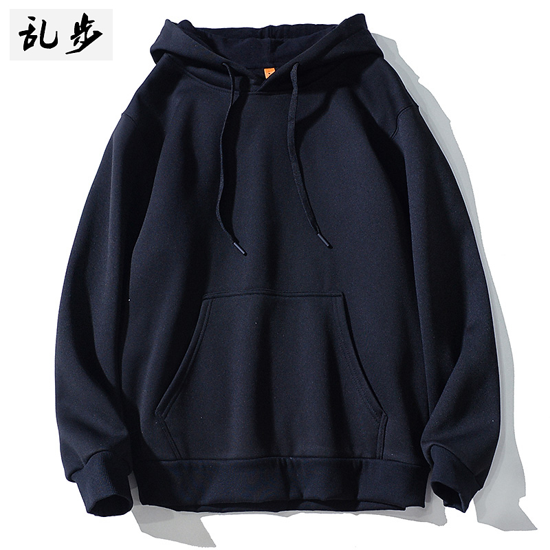 乱步春季美式卫衣男士