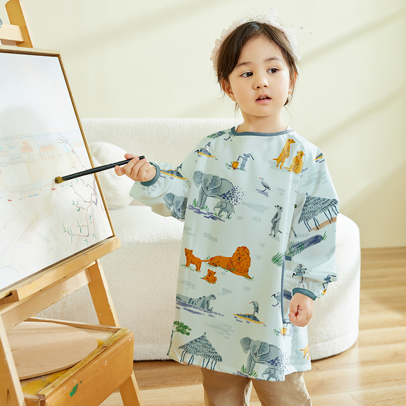 秋冬画画罩衣可套外套棉衣！防脏