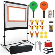 毽球网套装支架子室内外匹克球网多功能羽毛球网成人儿童通用网球