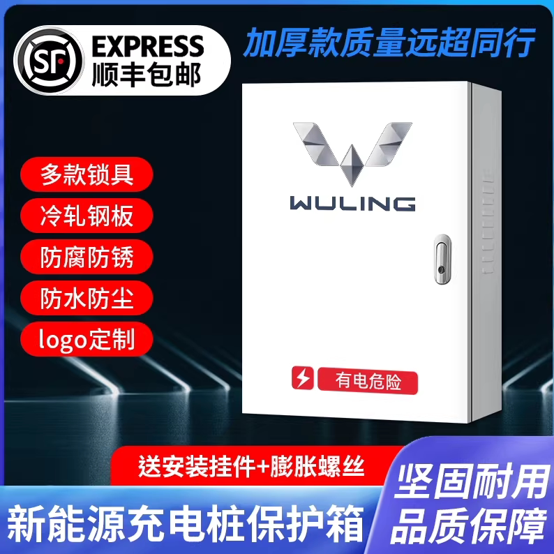 五菱新能源缤果PLUS宏光MINI星光充电桩保护箱专用汽车配电箱立柱