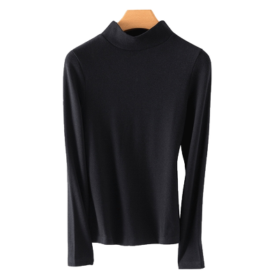 半高领长袖春秋打底衫女