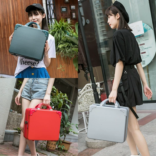 Сумка-органайзер, сумка через плечо, портативный чемодан, маленькая коробка, в корейском стиле, 16 дюймов