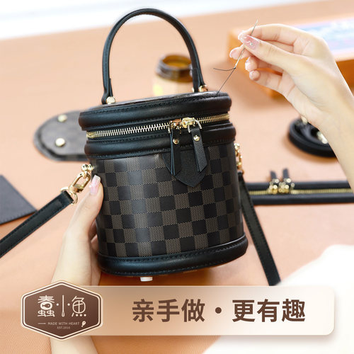 蠢小鱼手工diy发财水桶包