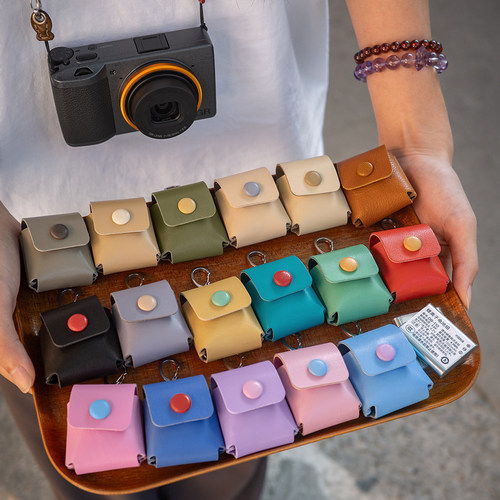 蠢小鱼理光电池收纳保护套