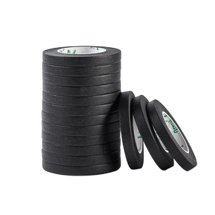 小卷芯黑色美纹纸胶带高粘度宽2公分墙面无痕不伤墙不留胶不残留不掉胶美甲美术生专用防水真石漆彩色胶布