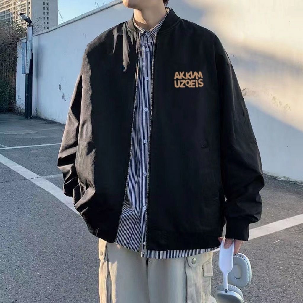棒球服外套男士春秋款2025新款爆款潮流修身衣服秋季男装薄款夹克