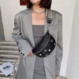 Нагрудная сумка, модная сумка на одно плечо, кожаная поясная сумка, из натуральной кожи, в корейском стиле, воловья кожа