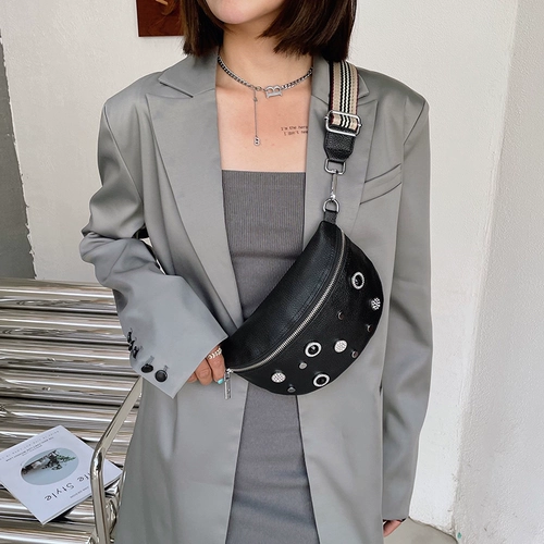 Нагрудная сумка, модная сумка на одно плечо, кожаная поясная сумка, из натуральной кожи, в корейском стиле, воловья кожа