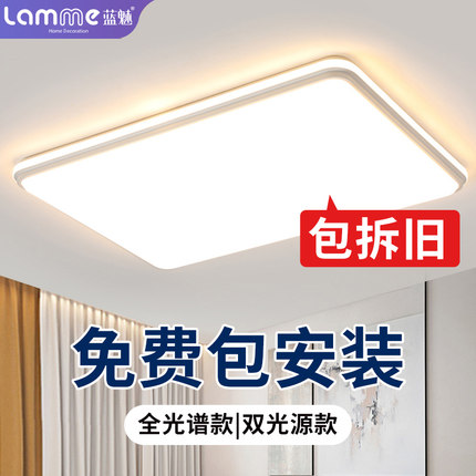 客厅主灯led吸顶灯网红现代简约灯具组合全屋套餐大灯8217PH05