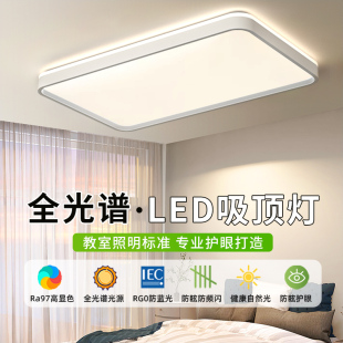 大灯吸顶灯网红灯具主灯 全光谱护眼客厅灯简约现代大气2023年新款