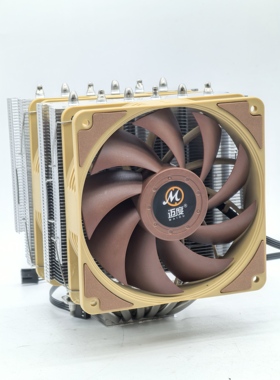 迈度大双塔Cpu散热器双塔6热管LGA170012/13代300W焊接大铜底2011