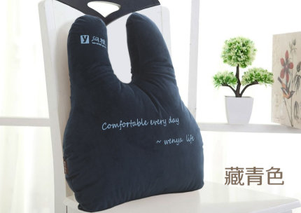 问雅卡通抱枕沙发靠垫办公室椅子靠背床头靠枕午休汽车护腰枕靠垫