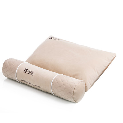 问雅颈椎枕 决明子护颈枕成人单人保健枕 圆形糖果枕圆枕颈椎枕头