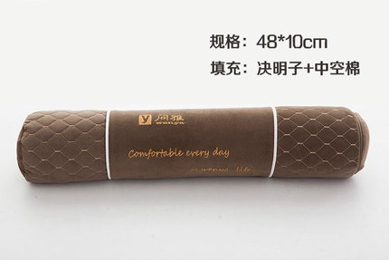 问雅颈椎枕圆形糖果枕决明子成人保健护颈枕圆枕头圆型圆柱硬枕芯