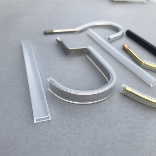 衣架钩子防护套防止衣杆漆面刮擦硅胶防滑套服装店衣架扁钩防护套