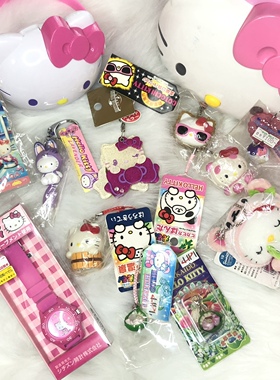 hello kitty地域限定挂件/手机链/摆件/铃兰熊公仔表北海道狐狸