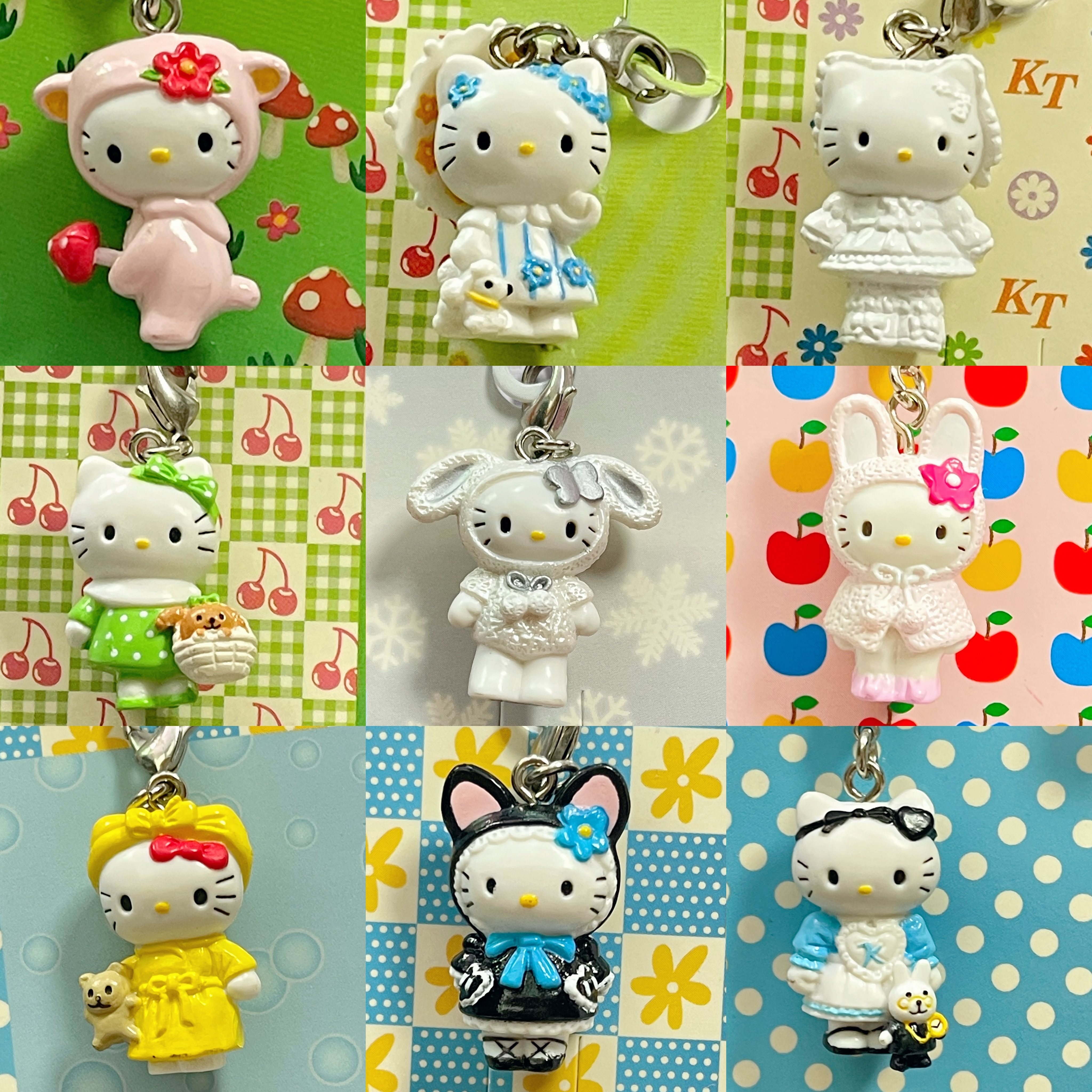 hello kitty地域限定封面人物2挂件/手机链/摆件/盒装kitty抱小狗