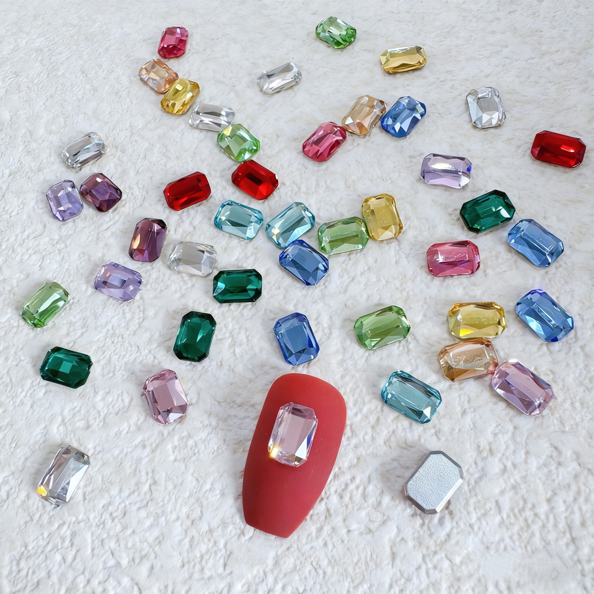 高品爆闪美甲钻平底爆闪