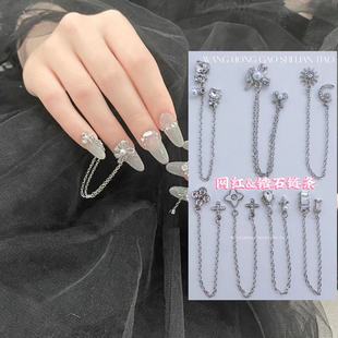 饰 金属吊坠装 爆款 美甲饰品链条钻流苏指甲锆石钻超闪奢华水钻日式