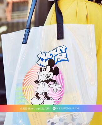 迪士尼米老鼠透明单肩包