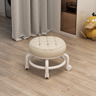小凳子滑轮矮椅万向轮学步凳子家用懒人静音轮滑美缝矮凳网红板凳