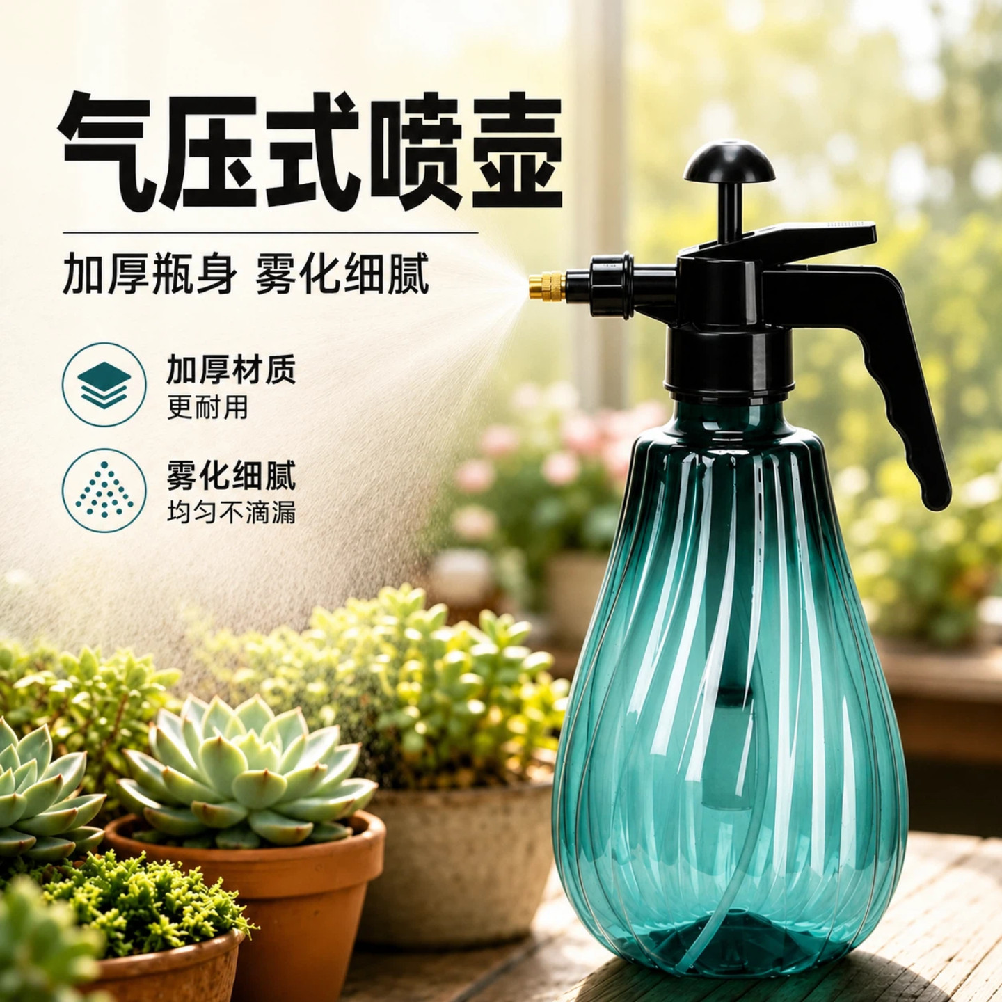 喷壶气压式强力高压手动洗车浇花家用浇水加厚园艺喷水壶喷雾器