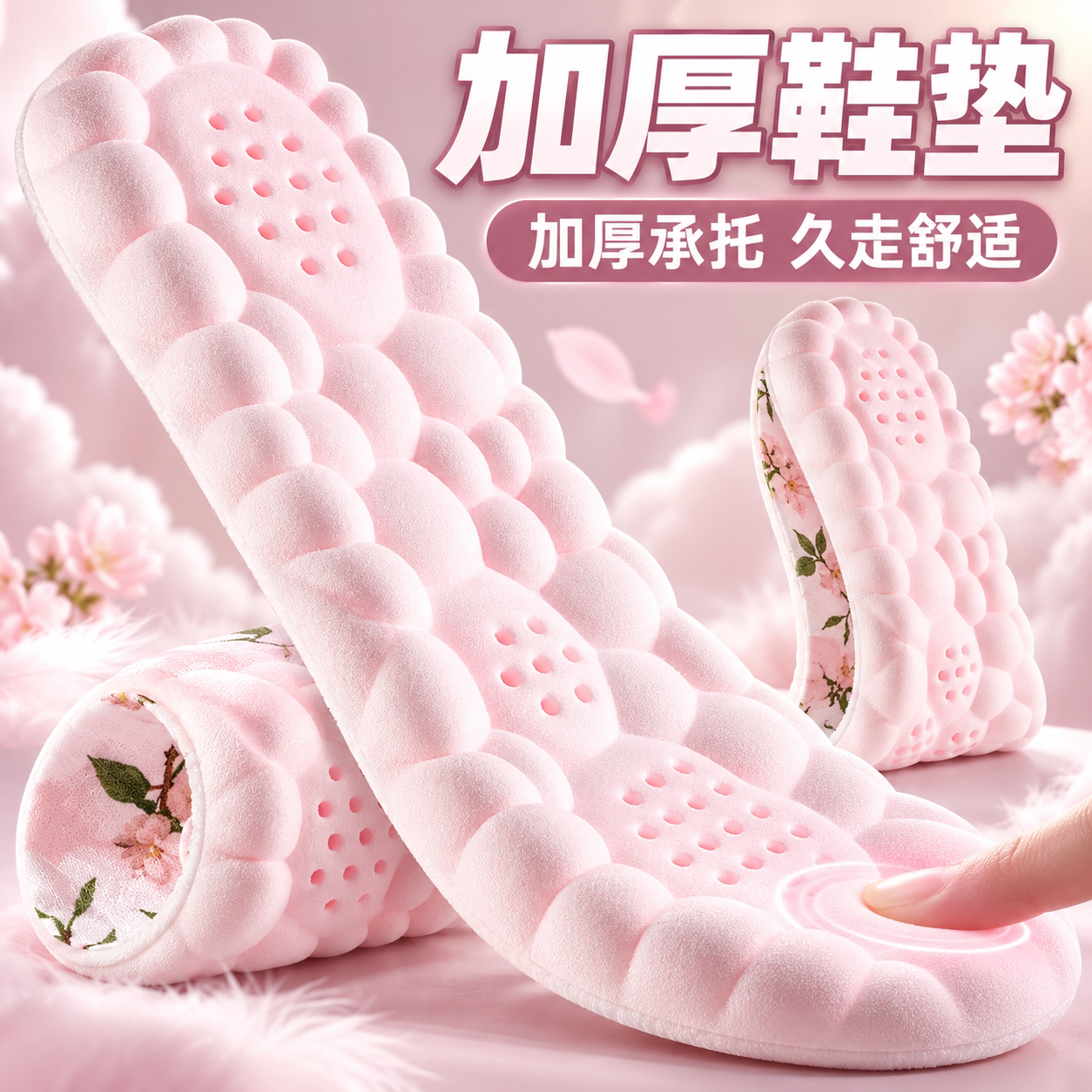 加厚鞋垫软舒适久站不累透气吸汗