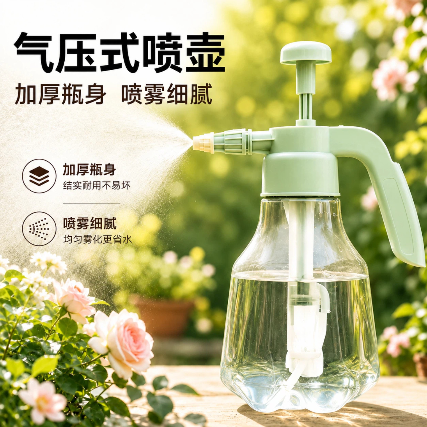 喷壶气压式强力手动洗车高压浇花家用加厚园艺浇水喷水壶喷雾器