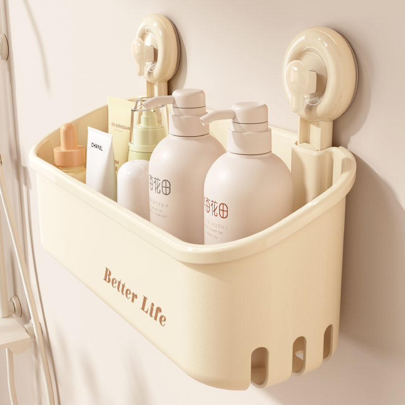 沐浴露吸盘置物架浴室洗漱台壁挂架子免打孔收纳盒卫生间各种神器