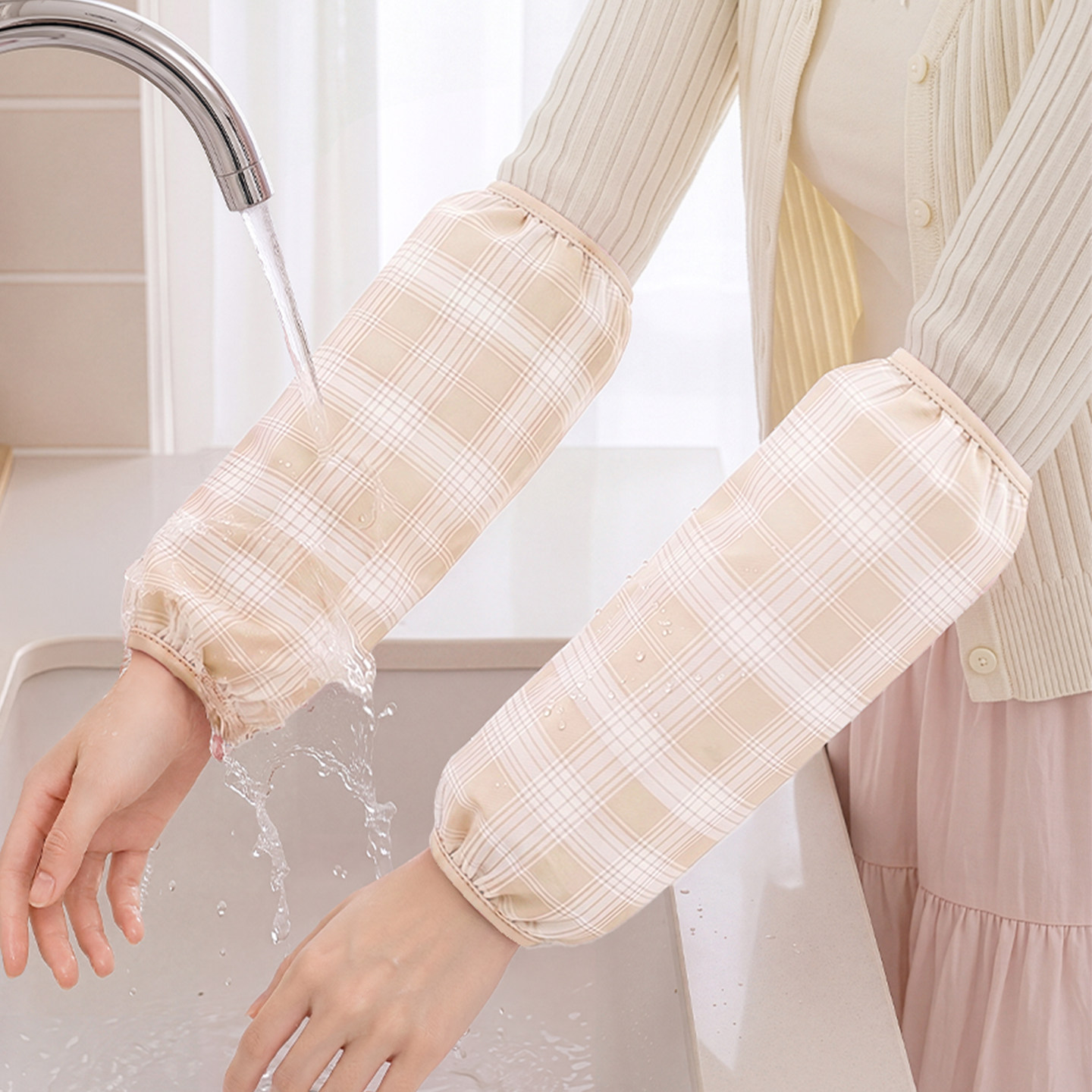 2026新款防水防油羽绒服袖套耐脏