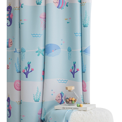 欧尚美克遮光现代卧室印花窗帘