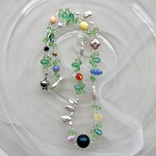 绿野仙踪 森系多巴胺小众原创进口珠珍珠项链074 STUDIO HEIXIN