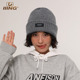 IIING帽控 针织帽女秋冬贴标2025原创潮帽黑色大头围冷帽毛线帽男