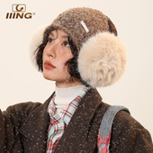 设计感毛绒保暖耳罩女秋冬季 旅游户外通勤骑行护耳朵学生防冻耳暖