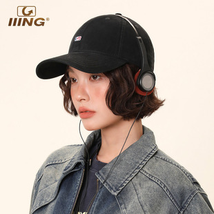 IIING帽控 原创设计鸭舌帽女款加大加深时尚百搭显脸小棒球帽子男