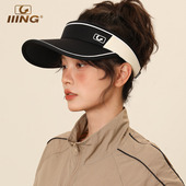 宽檐防晒帽女空顶遮阳帽子防紫外线太阳帽 夏季 IIING帽控 UPF100