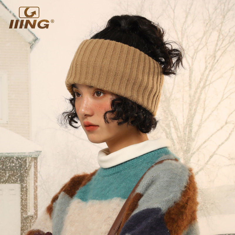 IIING帽控冬季纯色发带图片
