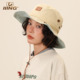 IIING帽控 户外出游大帽檐登山露营遮阳防晒帽子 牛仔渔夫帽女夏季