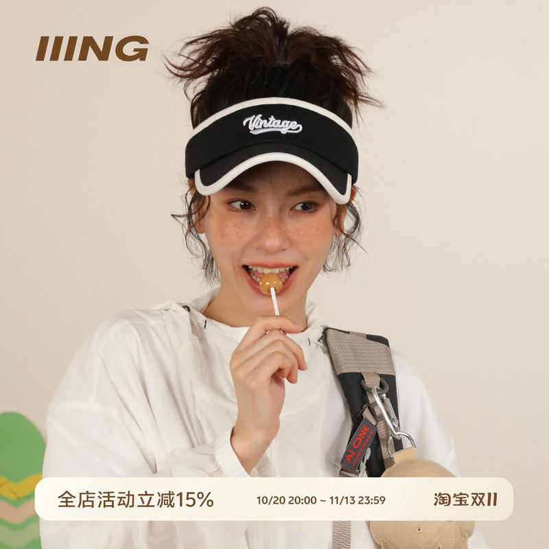 运动空顶帽子女2026年新款春夏季新款休闲户外防晒鸭舌帽遮阳帽男