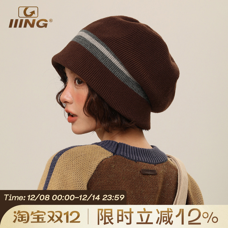 IIING帽控设计感显脸小渔夫帽