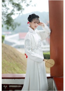 圆领袍龙纹刺绣双色男女同款 新款 原创夏季 汉服公卿梦 现货