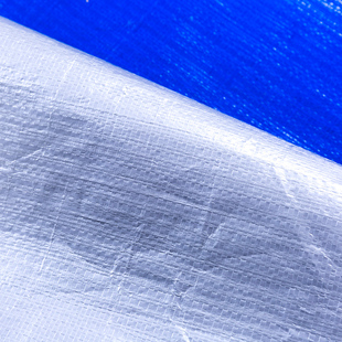 海力抗老化蓝银布打扣彩条养殖场围边搭棚户外PE塑料遮阳防雨篷布