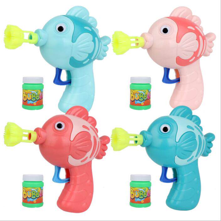 PARK STALL TOYS CHILDRENS MANUAL INERTIA CARTOON SMALL CUTE FISH BUBBLE GUN BATCH KINDERGARTEN NEW YEARS DAY GIFTS
