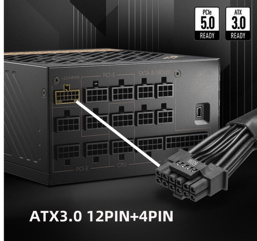 PCI-E5.0显卡12VHPWR12+4P连接器