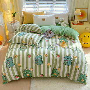 儿童卡通纯棉被套单件120x150x200单人学生被罩全棉1.8x2.0米