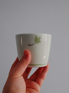 日本进口 小叶子杯（清新2色）厚杯壁 入口触感特别 | 茶娜和查理