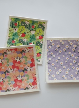 【一件包邮】帮助小朋友参与家务事 德国卡通木浆棉百洁布ins韩国