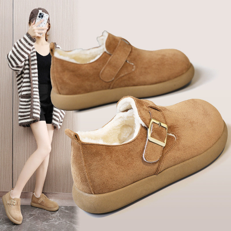 全包加绒小土豆勃肯鞋女2025新款冬季一脚蹬懒人豆豆棉鞋,女鞋,棉鞋,淘宝优惠券,粉丝福利购,淘宝优惠卷